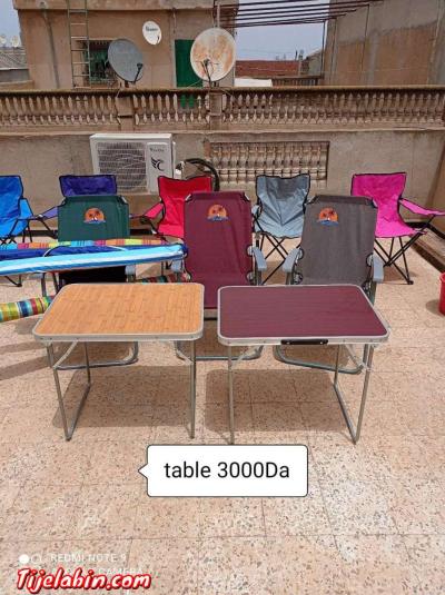 chaise pliante sacs isotherme table