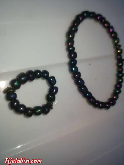 bracelet simple avec perle couleur nuance - Hussein Dey, Alger