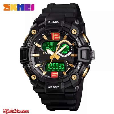 montre skmei original modèle 1529(noir/gold)