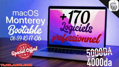 macOS Monterey Systéme Bootable sur clé USB 32GB + 170 Logiciels Professionnel Bonus - Thumbnail 3