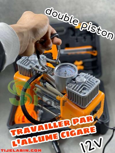 Compresseur gonfleur ORCA double piston + valise + accessoi - Thumbnail 3