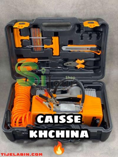 Compresseur gonfleur ORCA double piston + valise + accessoi - Thumbnail 2