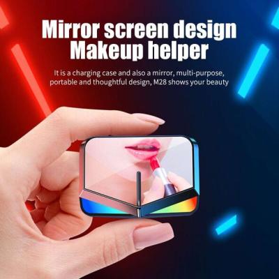 سماعة بلوتوث عالية الجودة ECOUTEURS M28 SANS FIL AVEC ECRAN - Thumbnail 5