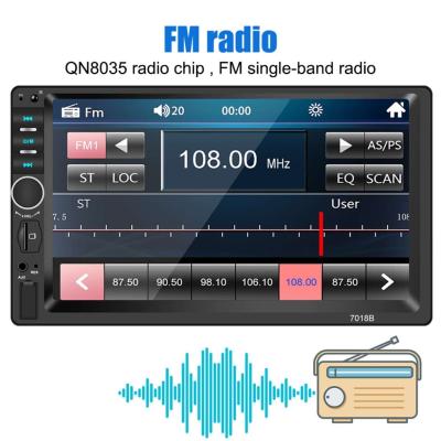 راديو سيارة DVD Mp5 شاشة 7 بوصة تعمل باللمس بلوتوث USB AUX ب - Thumbnail 6