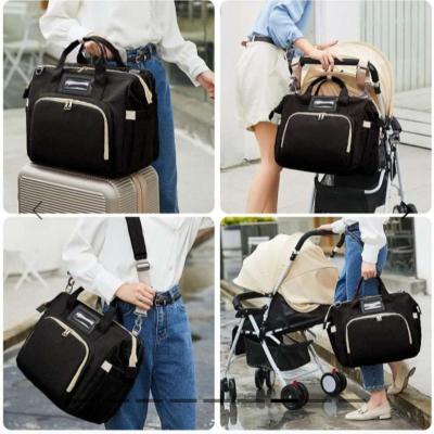 Cabas landau pliable Portable grande capacit pour bb  Noir - Thumbnail 3