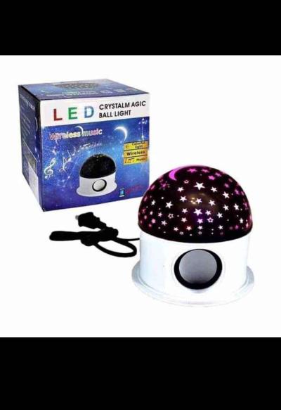 Crystal magic ball light مكبر صوت بلوتوث مدمج مع مصباح LED ب - Thumbnail 2