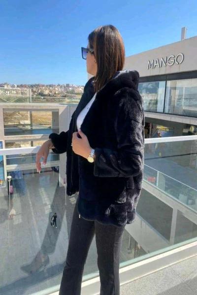 fourrure veste trk - Thumbnail 4