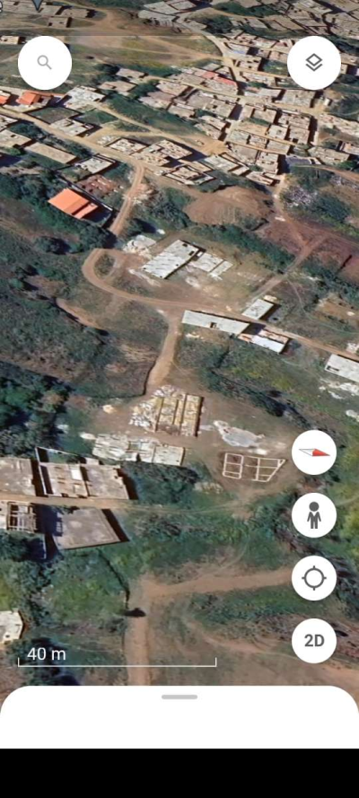 قطعة ارض البناء 200متر حي العمامير بلدية مفتاح