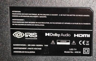 tlvision iris 40 pouce simple neuf jamais utilis - Thumbnail 3