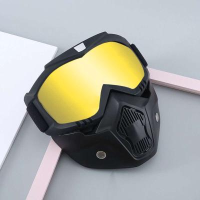 Casque Moto avec Lunettes Amovibles Color AntiBoue - Thumbnail 5