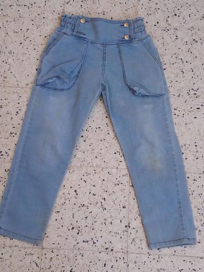 سروال دجينز للبنات يلبس من عمر 8 الى 10سنوات - Thumbnail 3