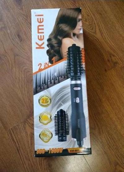 Brosse Kemei KM 8022 chauffante 2in1 - Thumbnail 4