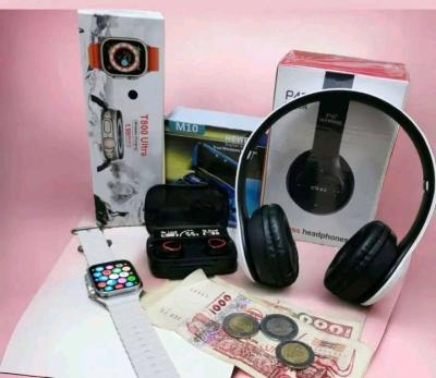 Pack Casque p47 airpods m10 t800 smartwatch - Thumbnail 2