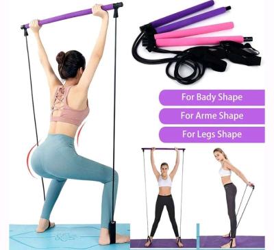 Barre de pilates portable avec bande de rsistance rglable - Thumbnail 2