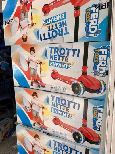 Trottinette Enfant  3 Roues Lumineuses Pliable  Hauteur Rgla