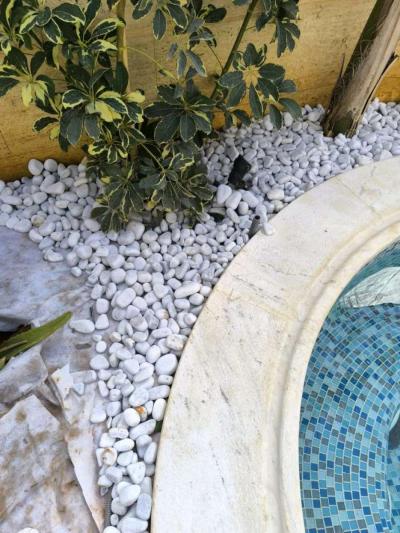 Galet Marbre Blanc AthenaGallet importationGalet en pierre - Thumbnail 3