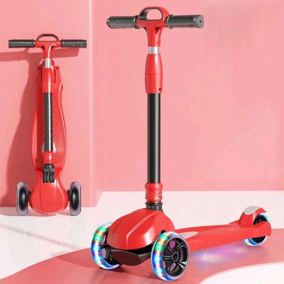 Trottinette Enfant  3 Roues Lumineuses Pliable  Hauteur Rgla - Thumbnail 4