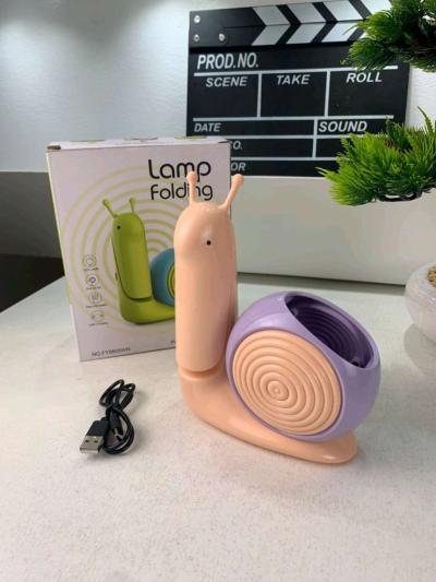 مصباح ليلي على شكل حلزون  تصميم كرتوني مميز تصميم فريد - Thumbnail 2