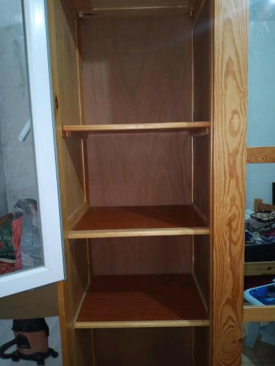 armoire deux portes bois blanc - Thumbnail 4