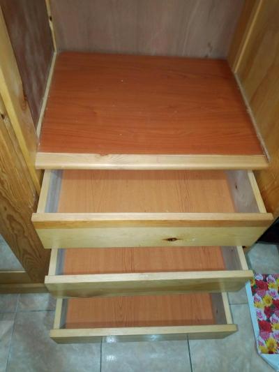 armoire deux portes bois blanc - Thumbnail 2