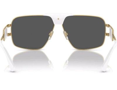 Versace VE 2251 Lunettes de soleil pour homme Blanc - Thumbnail 3
