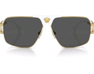 Versace VE 2251 Lunettes de soleil pour homme Blanc - Thumbnail 4
