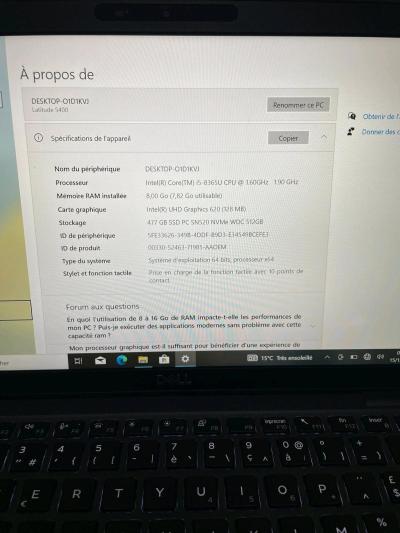 pc portable Dell latitude 5400 - Thumbnail 3