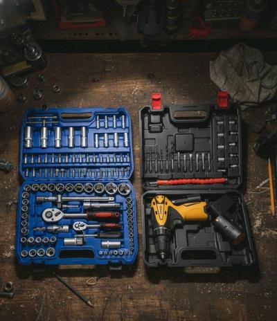 بروموصيو Caisse 108pcs  visseuse dingqi 18v - Thumbnail 3