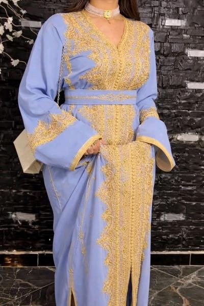 Caftan crepe fetla - Thumbnail 2