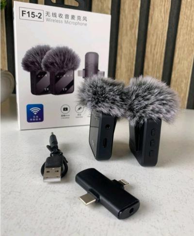 Double Microphone Sans Fil Professionnel 2en1 pour iPhone et - Thumbnail 2