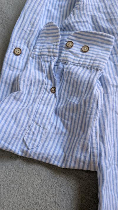 Chemise en lin et Cotton pour homme Original - Thumbnail 5