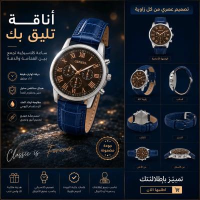 Montre classique pour homme