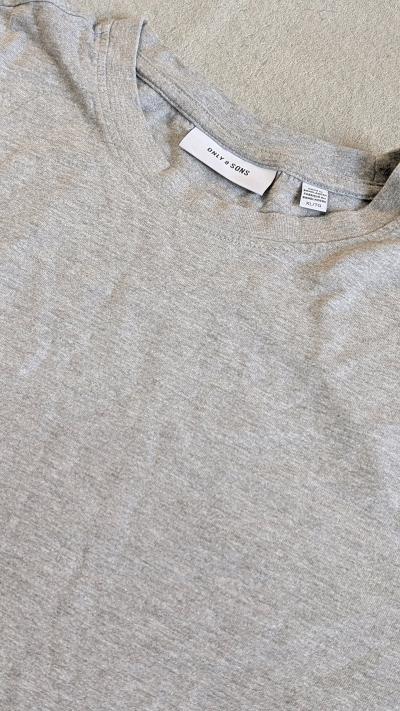 Tshirt cotton Only  Sons gris Original - Thumbnail 5