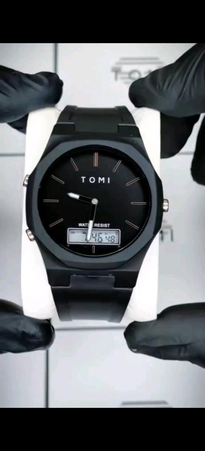 أصلية اللون الأسود tomi ساعة يد - Thumbnail 2
