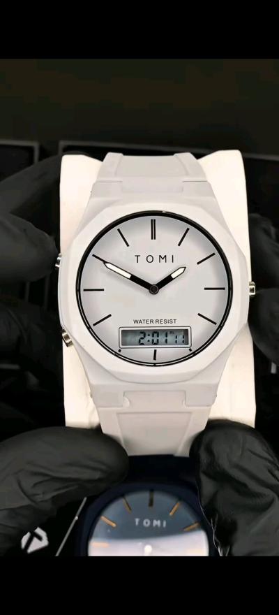 أصلية اللون الأبيض tomi ساعة يد - Thumbnail 3